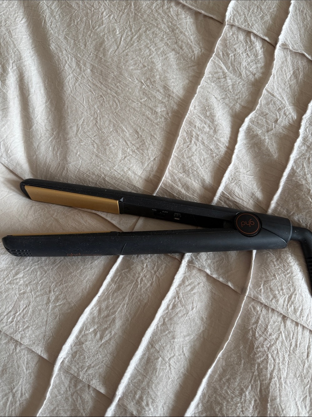 ghd Black with Gold Plate Hair Straightener